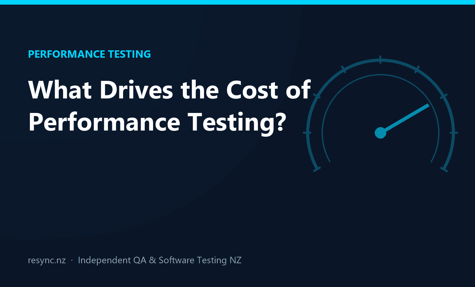 What drives the cost of performance testing in New Zealand
